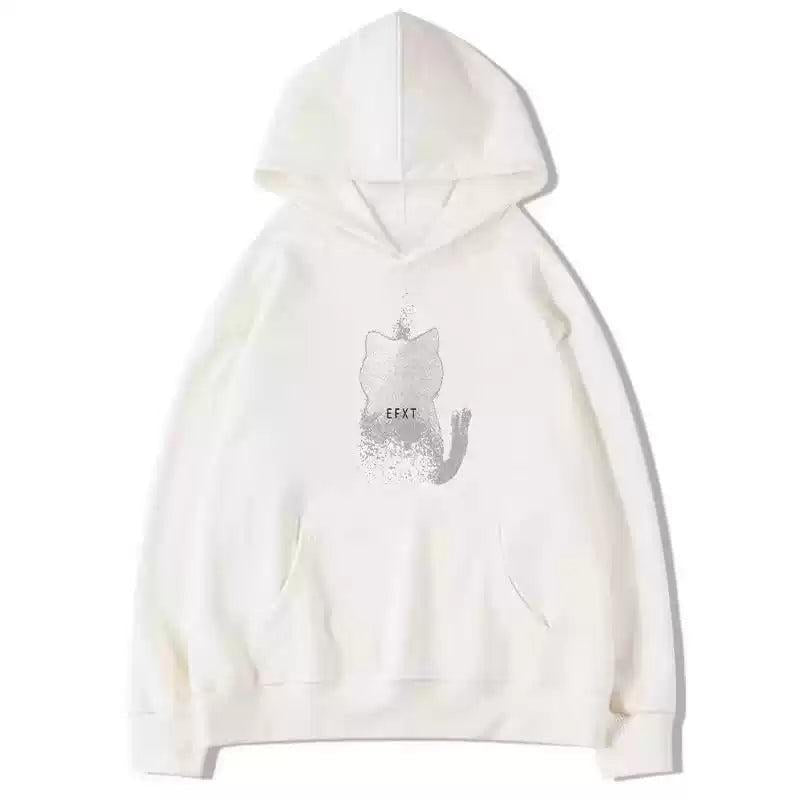 Mina Cat Silhouette Graphic Print Hoodie-korean-fashion-Hoodie-Mina's Closet-OH Garments