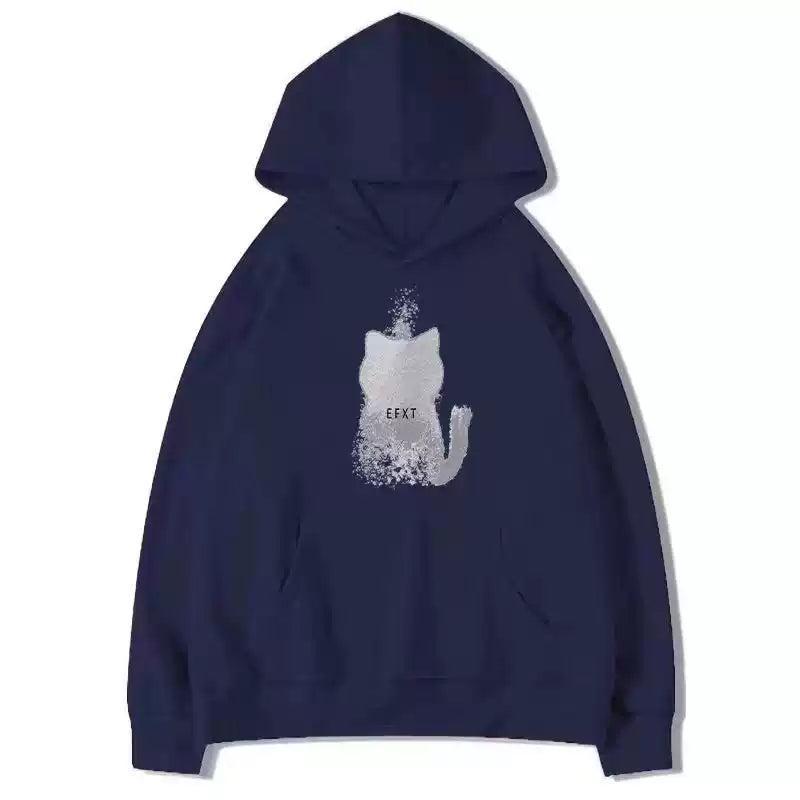 Mina Cat Silhouette Graphic Print Hoodie-korean-fashion-Hoodie-Mina's Closet-OH Garments