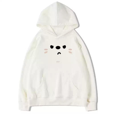 Mina Dog Face Sticker Hoodie-korean-fashion-Hoodie-Mina's Closet-OH Garments