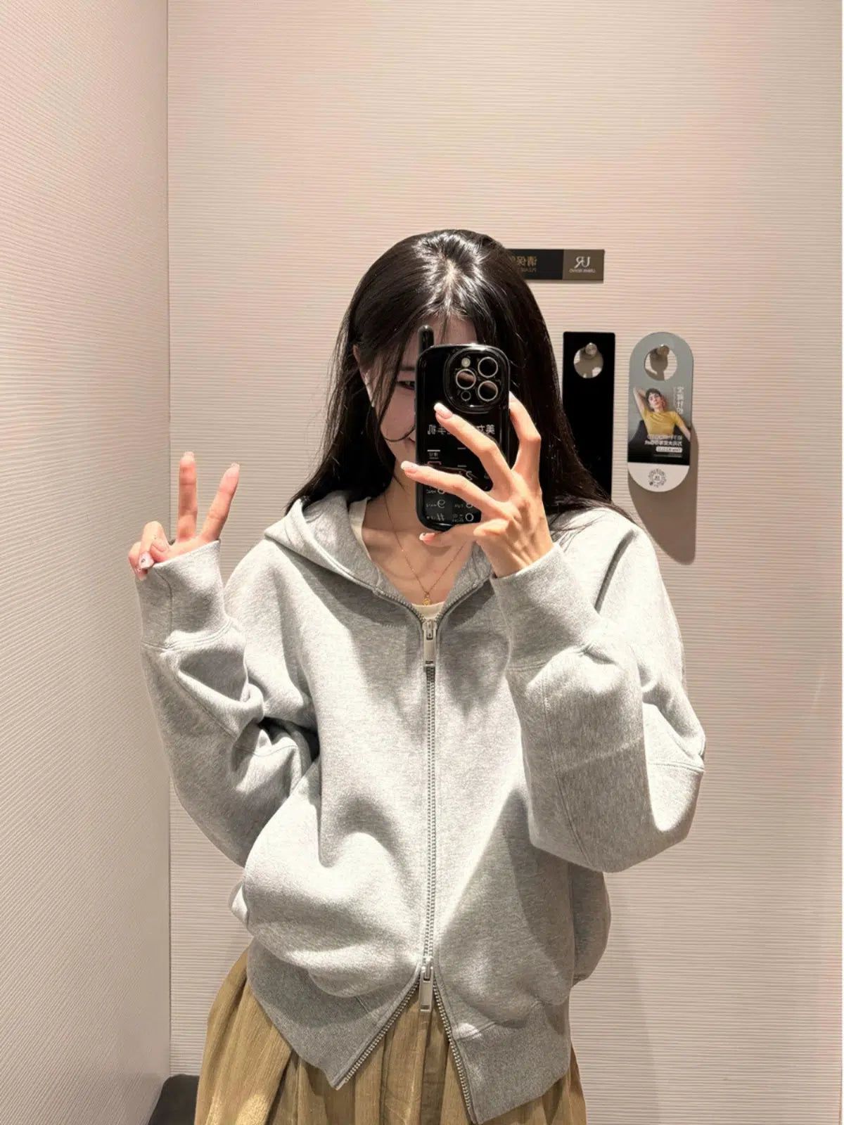 Mina Dual-End Zip Comfty Hoodie-korean-fashion-Hoodie-Mina's Closet-OH Garments