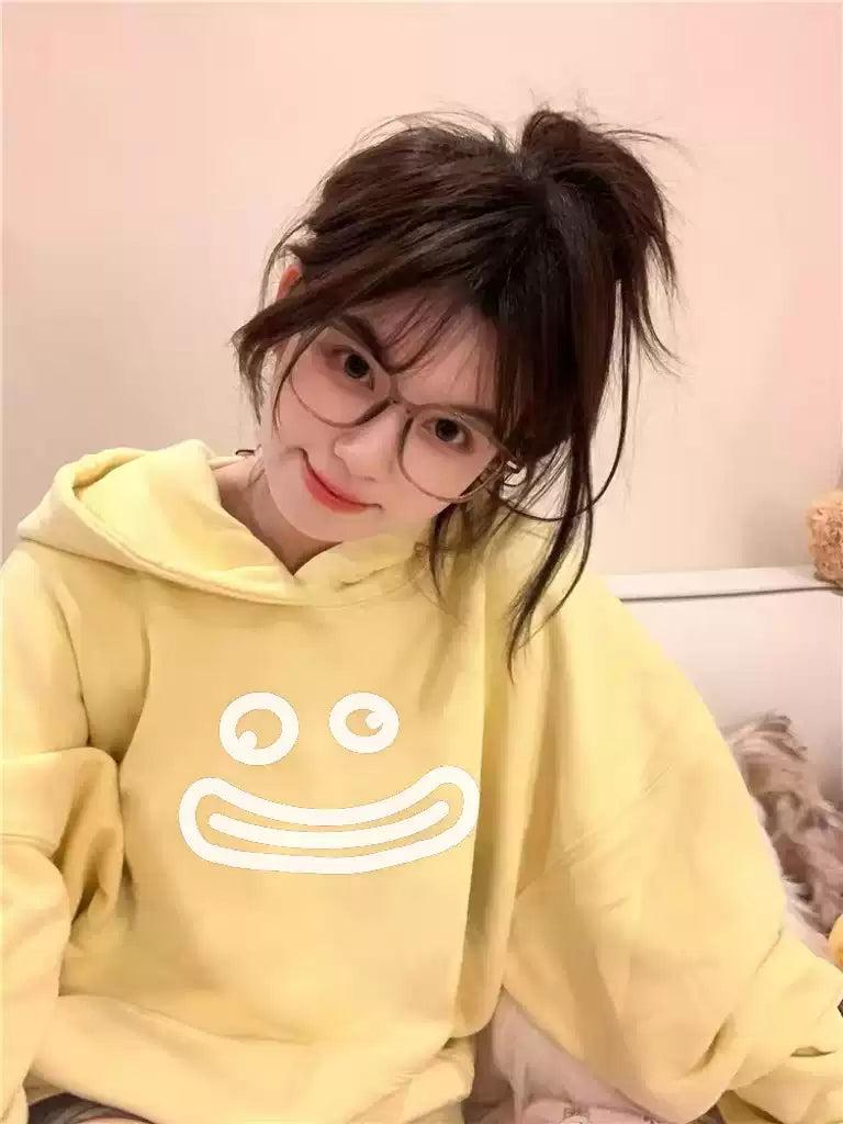 Mina Emoticon Graphic Print Hoodie-korean-fashion-Hoodie-Mina's Closet-OH Garments