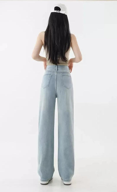 Mina Faded Stoned Flared Jeans-korean-fashion-Jeans-Mina's Closet-OH Garments