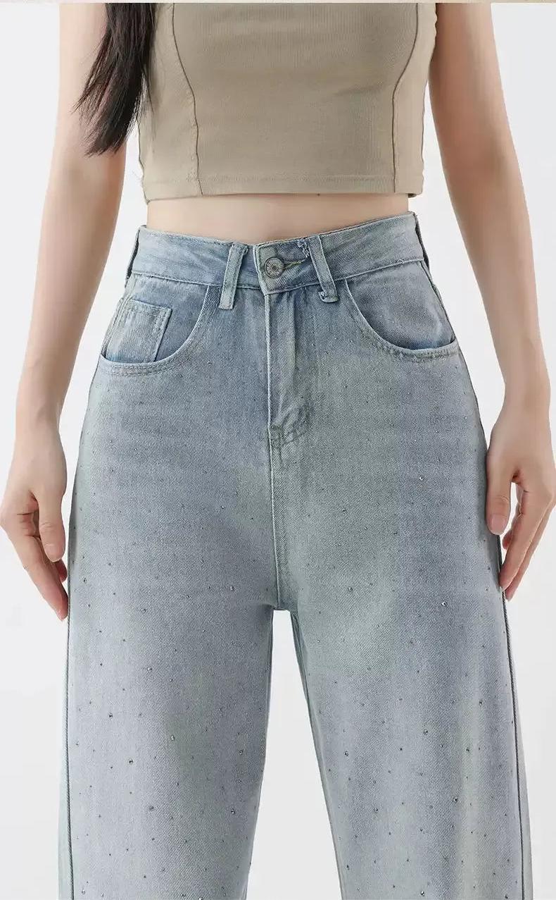 Mina Faded Stoned Flared Jeans-korean-fashion-Jeans-Mina's Closet-OH Garments