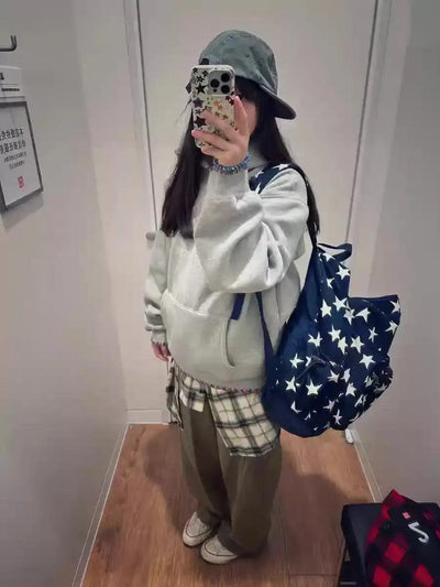 Mina Flower Embroidered Hoodie-korean-fashion-Hoodie-Mina's Closet-OH Garments