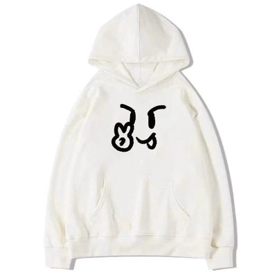 Mina Peace Emoticon Graphic Print Hoodie-korean-fashion-Hoodie-Mina's Closet-OH Garments