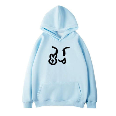 Mina Peace Emoticon Graphic Print Hoodie-korean-fashion-Hoodie-Mina's Closet-OH Garments