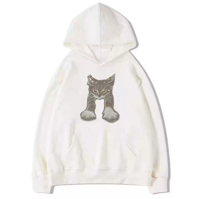 Mina Stretching Cat Graphic Print Hoodie-korean-fashion-Hoodie-Mina's Closet-OH Garments