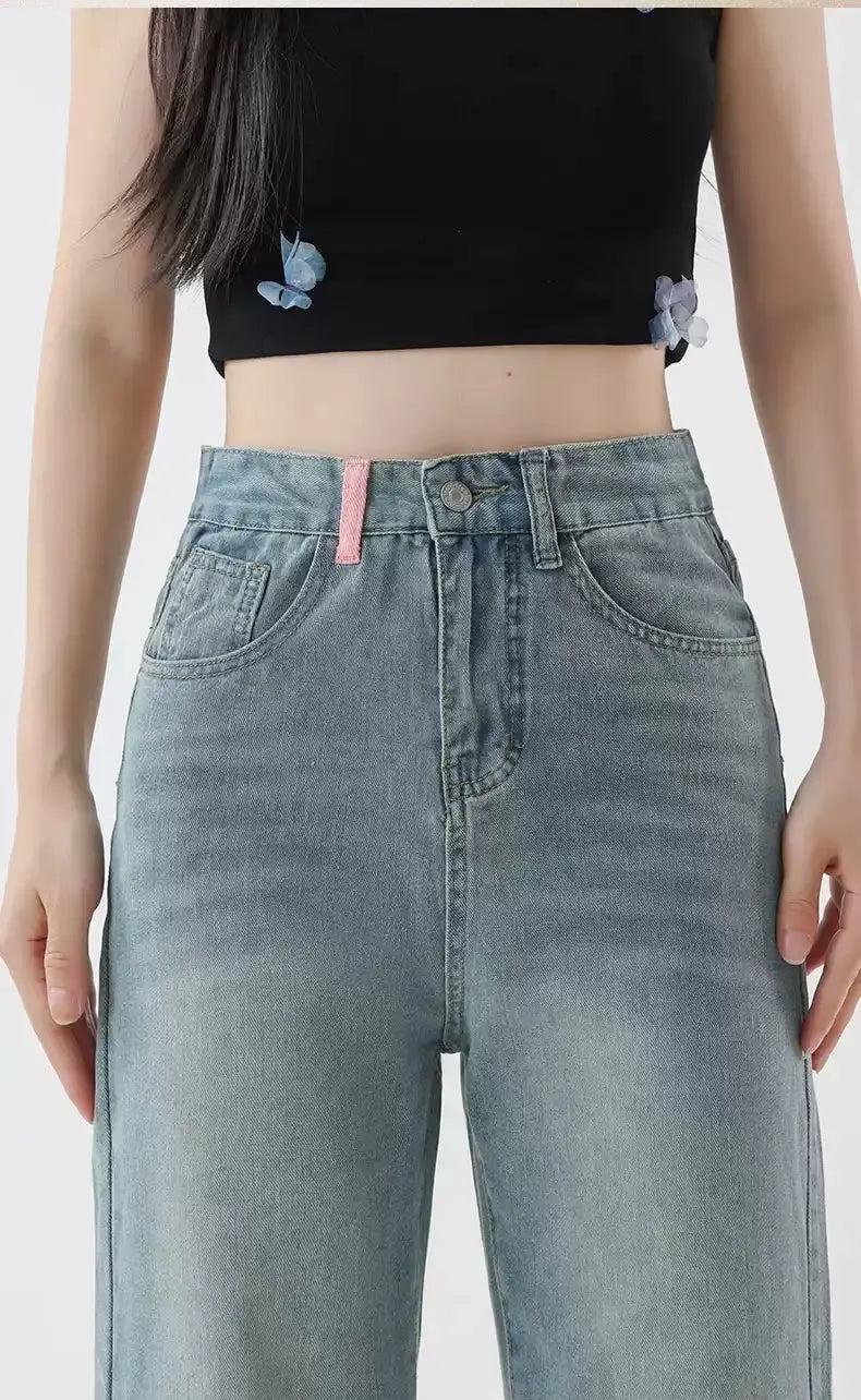 Mina Tassel Pocket Flared Jeans-korean-fashion-Jeans-Mina's Closet-OH Garments