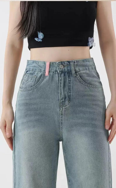 Mina Tassel Pocket Flared Jeans-korean-fashion-Jeans-Mina's Closet-OH Garments