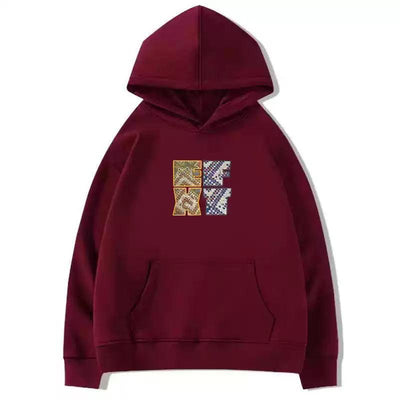 Mina Tribal Letter Effects Hoodie-korean-fashion-Hoodie-Mina's Closet-OH Garments