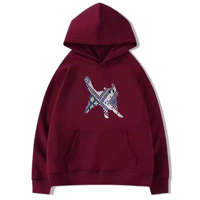 Mina Tribal Stitch Cat Hoodie-korean-fashion-Hoodie-Mina's Closet-OH Garments