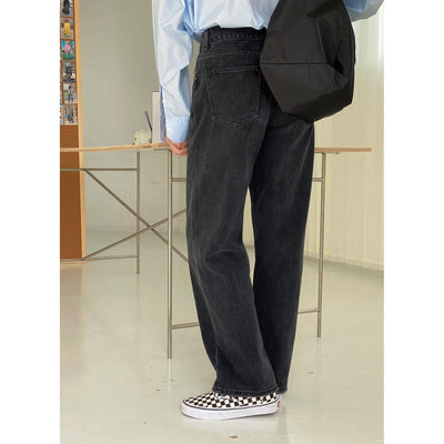Nine Casual Regular Fit Jeans-korean-fashion-Jeans-Nine's Closet-OH Garments