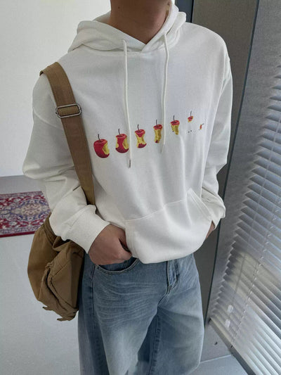 Nine Creative Apple Graphic Hoodie-korean-fashion-Hoodie-Nine's Closet-OH Garments