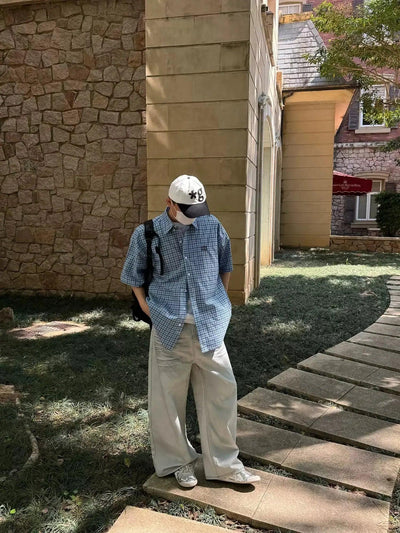 Nine Dirt Washed Loose Fit Jeans-korean-fashion-Jeans-Nine's Closet-OH Garments