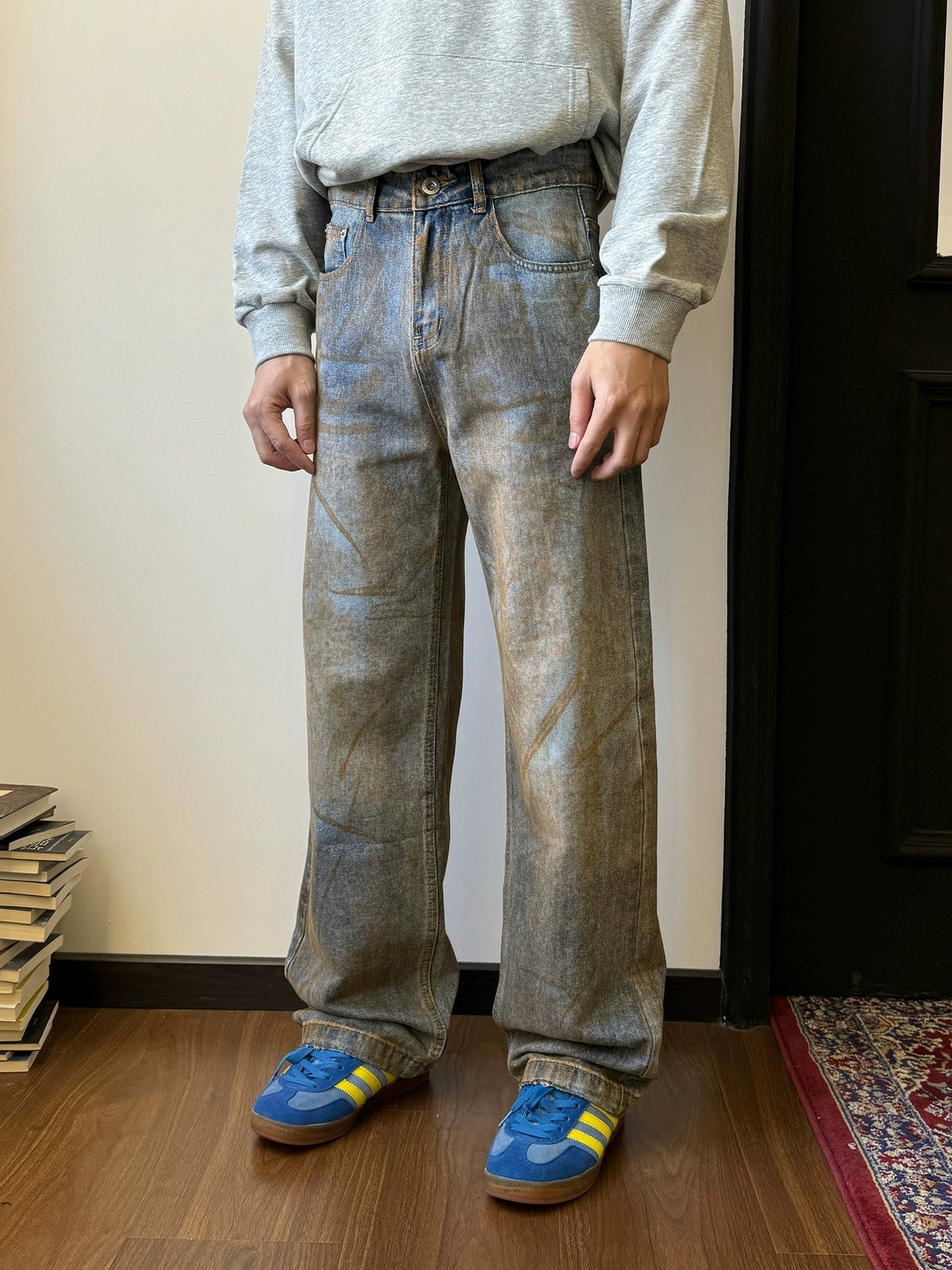 Nine Dirty Dyed Jeans-korean-fashion-Jeans-Nine's Closet-OH Garments