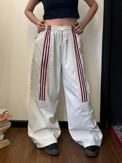 Nine Drawcord Bar Stripes Track Pants-korean-fashion-Pants-Nine's Closet-OH Garments