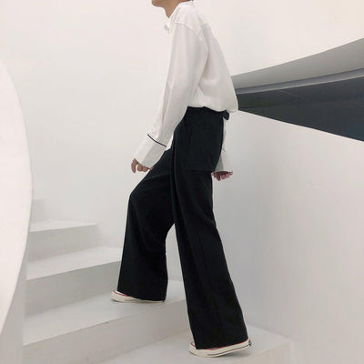 Nine Essential Bootcut Trousers-korean-fashion-Pants-Nine's Closet-OH Garments