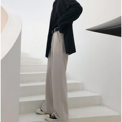 Nine Essential Bootcut Trousers-korean-fashion-Pants-Nine's Closet-OH Garments