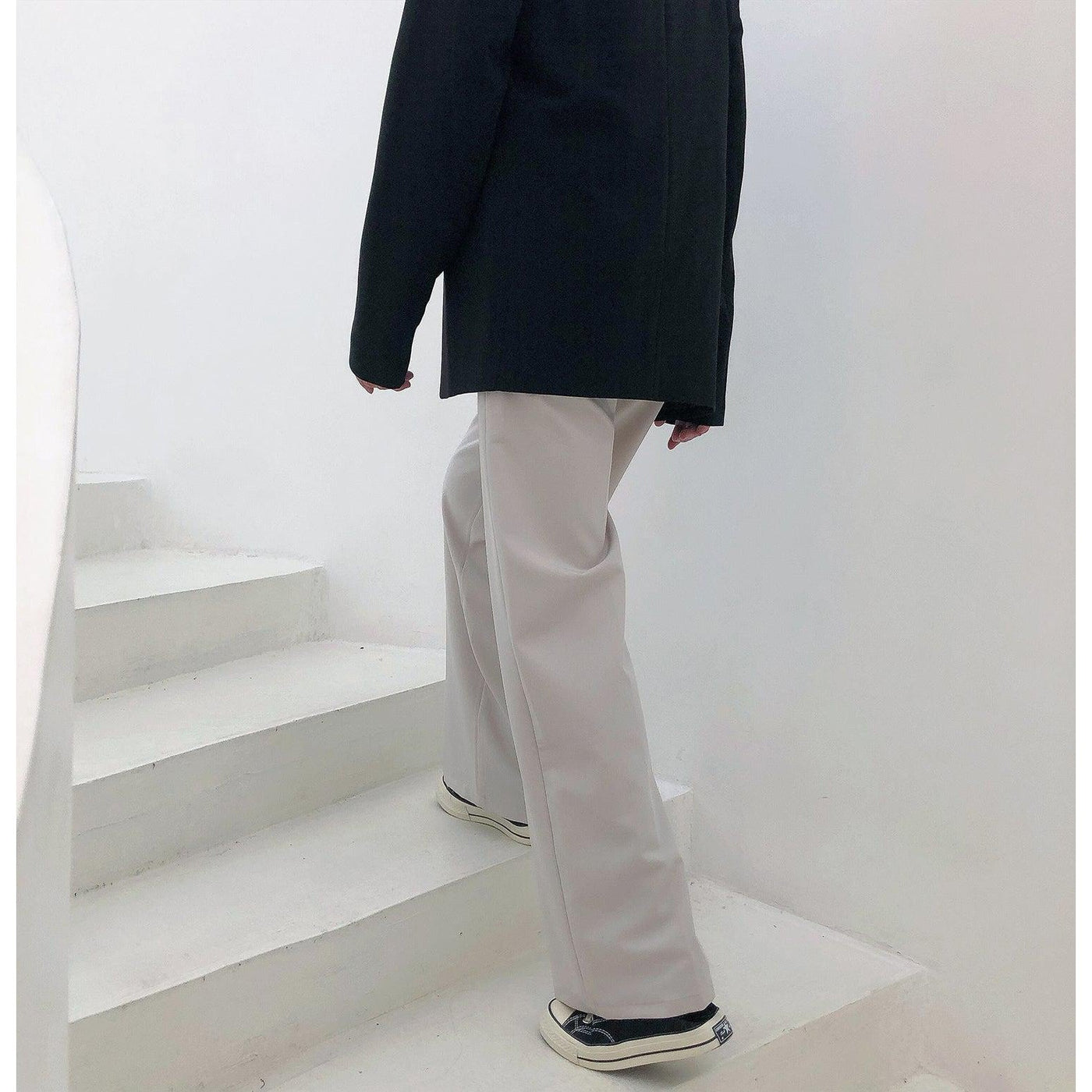 Nine Essential Bootcut Trousers-korean-fashion-Pants-Nine's Closet-OH Garments