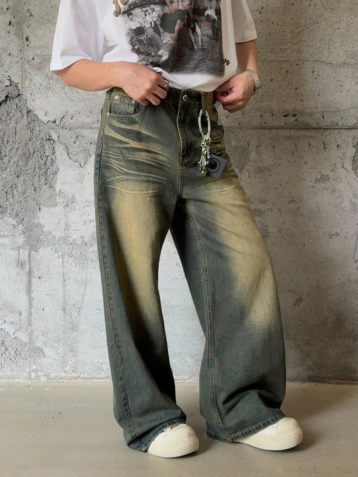 Nine Gradient Mud-Dyed Jeans-korean-fashion-Jeans-Nine's Closet-OH Garments