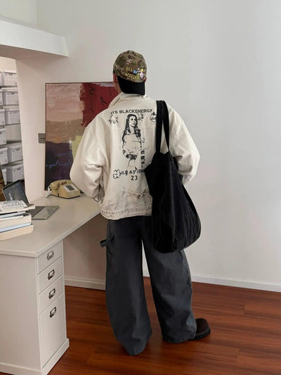 Nine Loose Fit Workwear Jeans-korean-fashion-Jeans-Nine's Closet-OH Garments