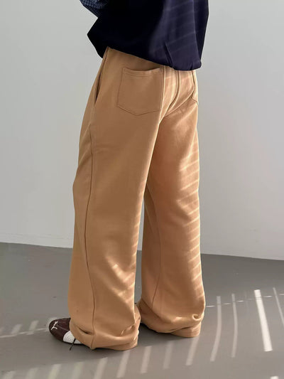 Nine Multi-Pocket Relaxed Fit Sweatpants-korean-fashion-Pants-Nine's Closet-OH Garments