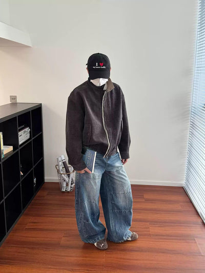 Nine Ruched Hem Textured Jacket-korean-fashion-Jacket-Nine's Closet-OH Garments