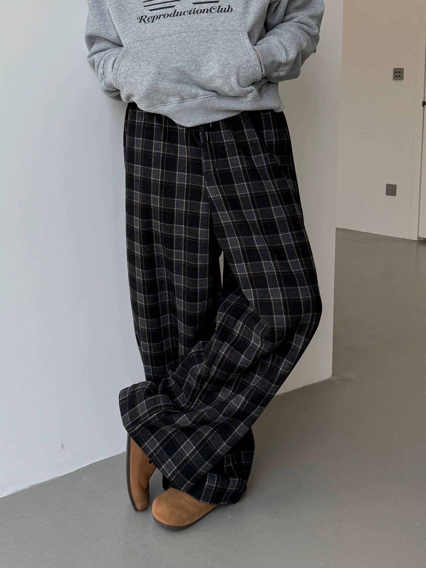 Nine Scottish Plaid Pants-korean-fashion-Pants-Nine's Closet-OH Garments