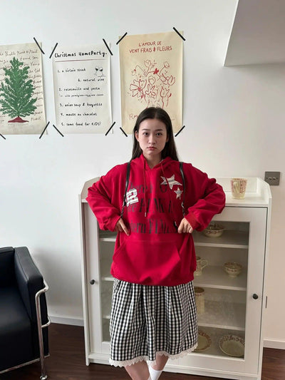 Nine Striped Patches Printed Hoodie-korean-fashion-Hoodie-Nine's Closet-OH Garments