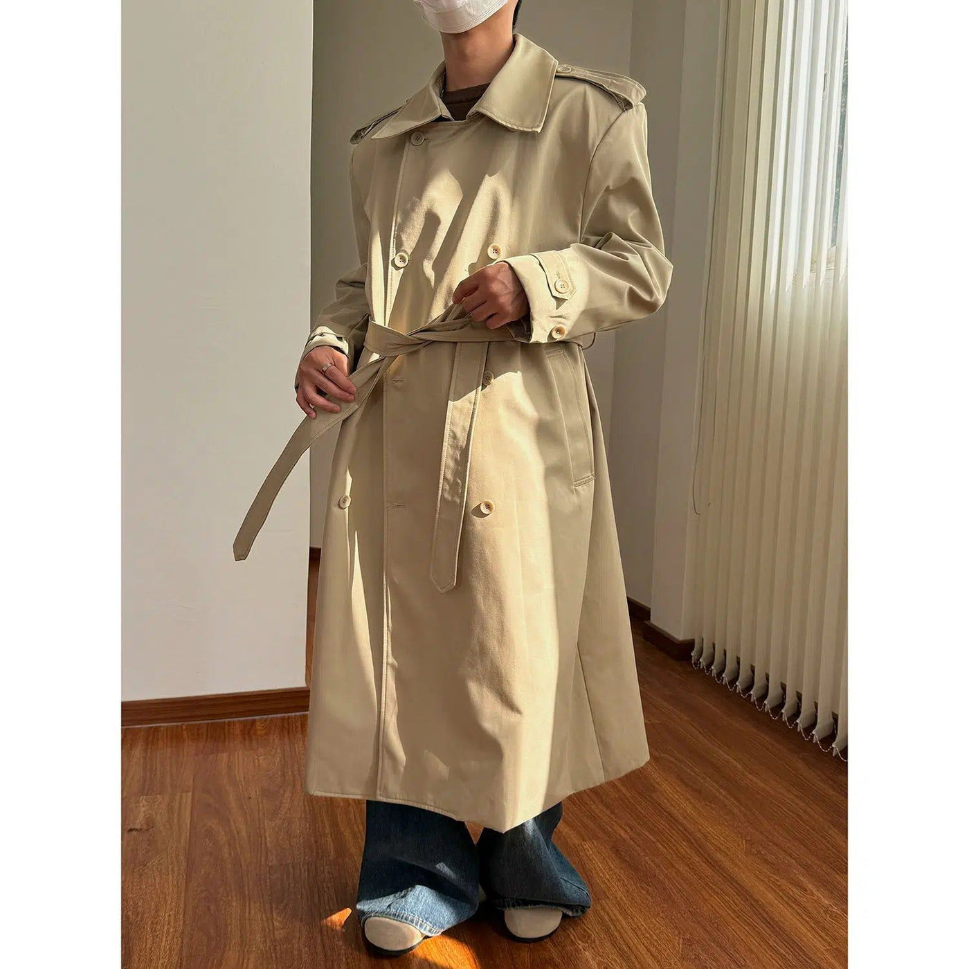 Nine Structured Style Modern Trench Coat-korean-fashion-Long Coat-Nine's Closet-OH Garments