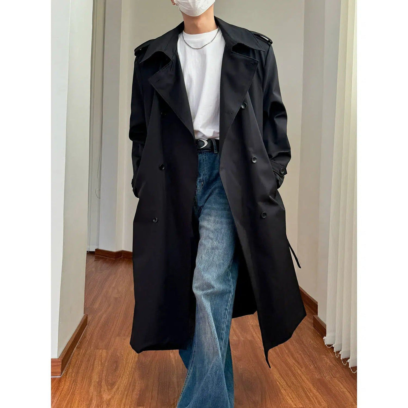 Nine Structured Style Modern Trench Coat-korean-fashion-Long Coat-Nine's Closet-OH Garments