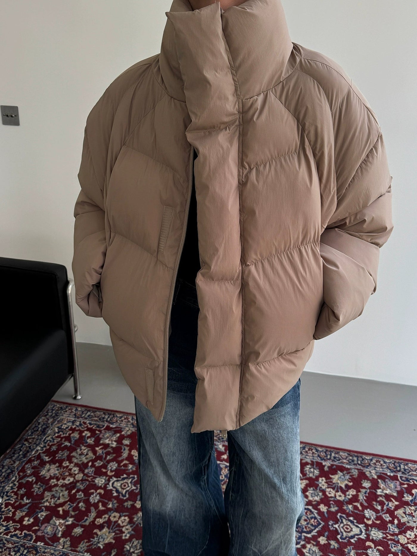 Nine Thick Zippered Puffer Jacket-korean-fashion-Jacket-Nine's Closet-OH Garments