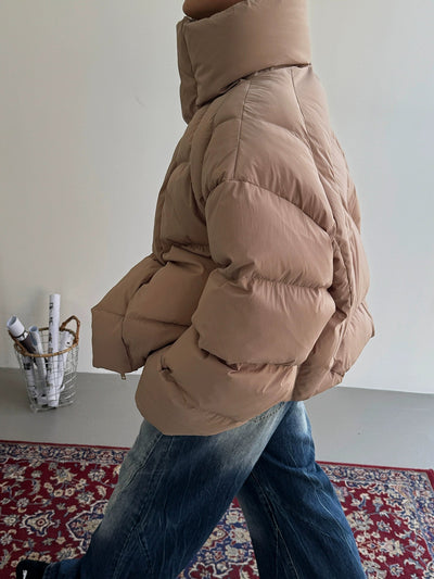 Nine Thick Zippered Puffer Jacket-korean-fashion-Jacket-Nine's Closet-OH Garments