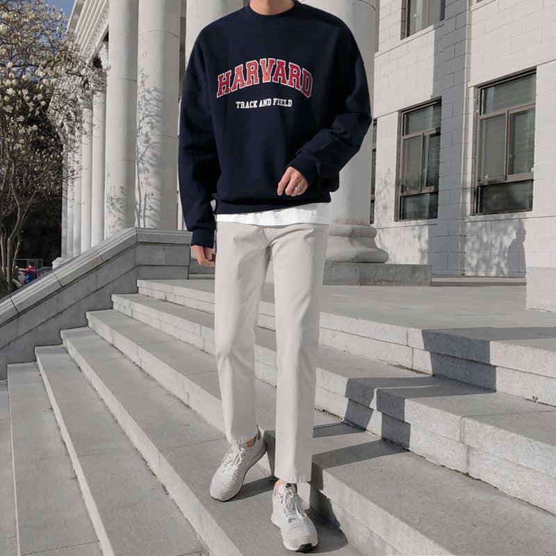 Nine Vintage Harvard Crewneck-korean-fashion-Crewneck-Nine's Closet-OH Garments