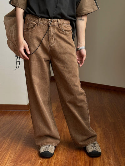 Nine Vintage Washed Bootcut Jeans-korean-fashion-Jeans-Nine's Closet-OH Garments
