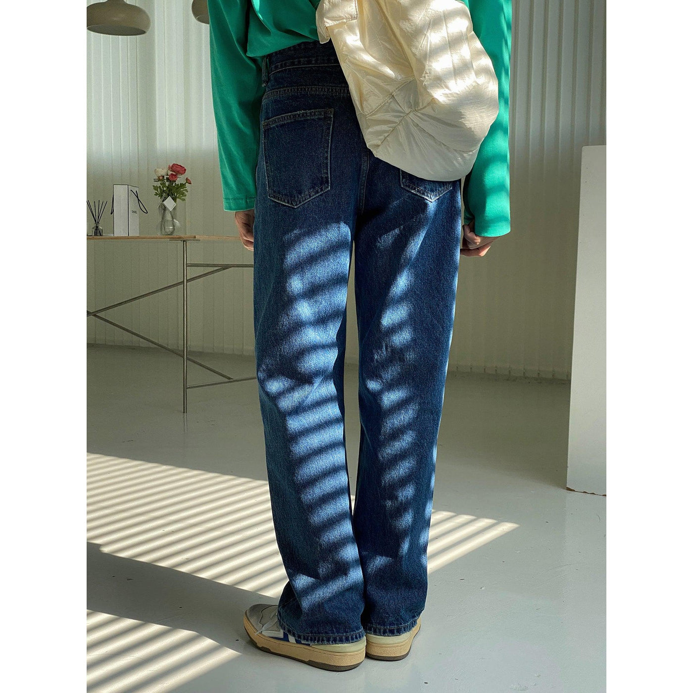 Nine Vivid Blue Jeans-korean-fashion-Jeans-Nine's Closet-OH Garments