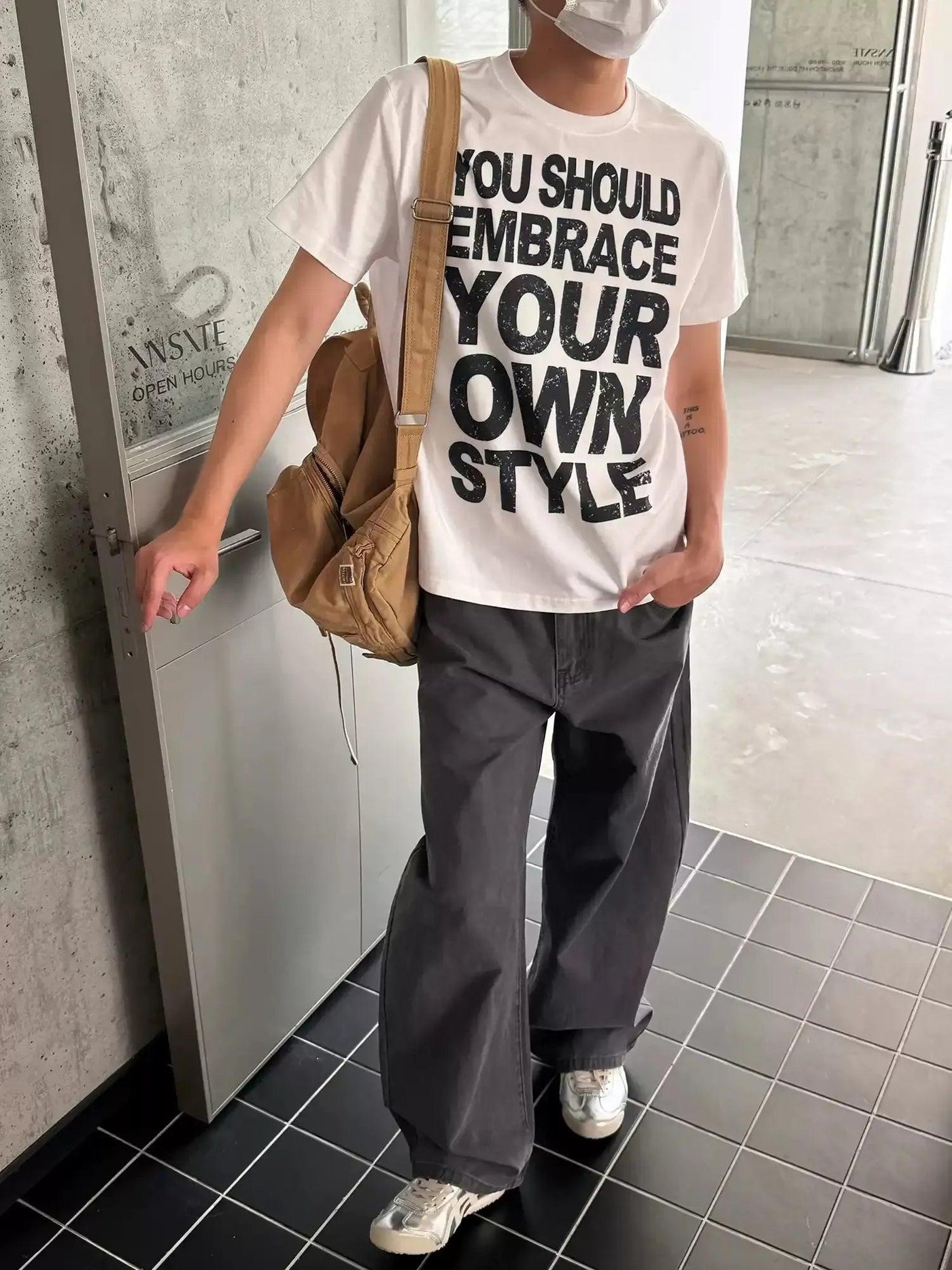 Nine Washed Curve-Cut Loose Pants-korean-fashion-Pants-Nine's Closet-OH Garments