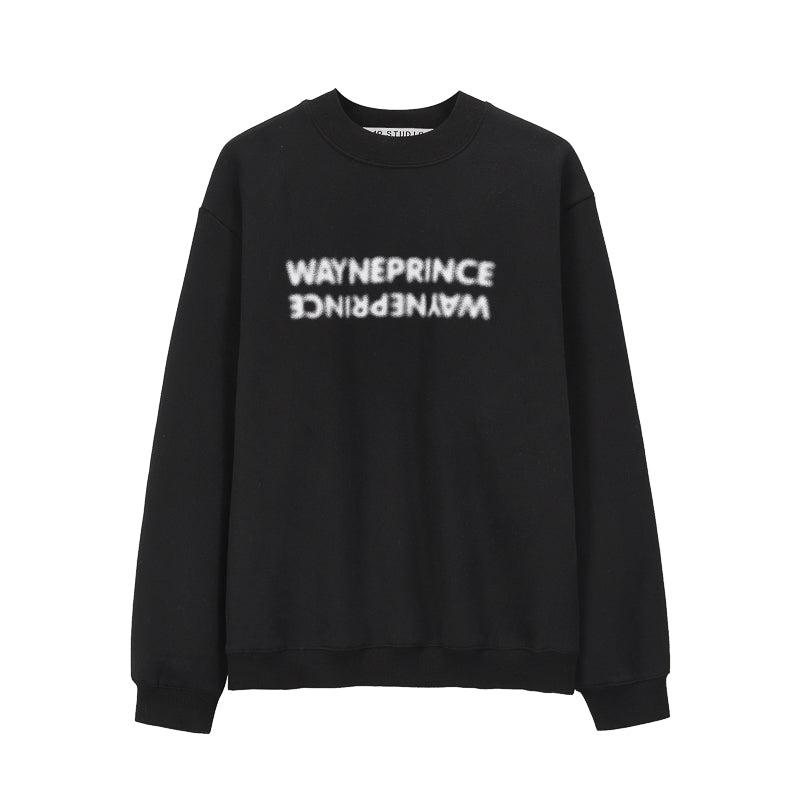 Nine Wayne Prince Flipped Text Crewneck-korean-fashion-Crewneck-Nine's Closet-OH Garments