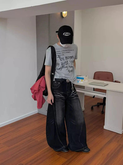Nine Whiskered Baggy Fit Jeans-korean-fashion-Jeans-Nine's Closet-OH Garments