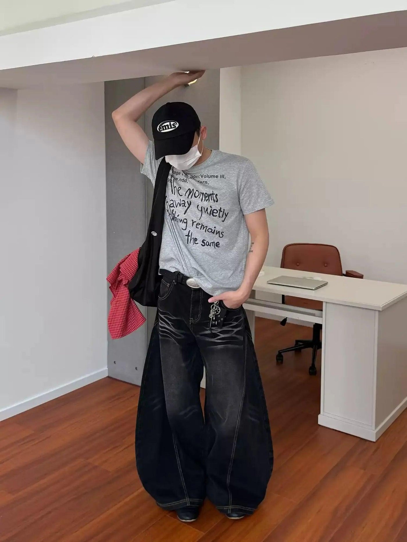 Nine Whiskered Baggy Fit Jeans-korean-fashion-Jeans-Nine's Closet-OH Garments