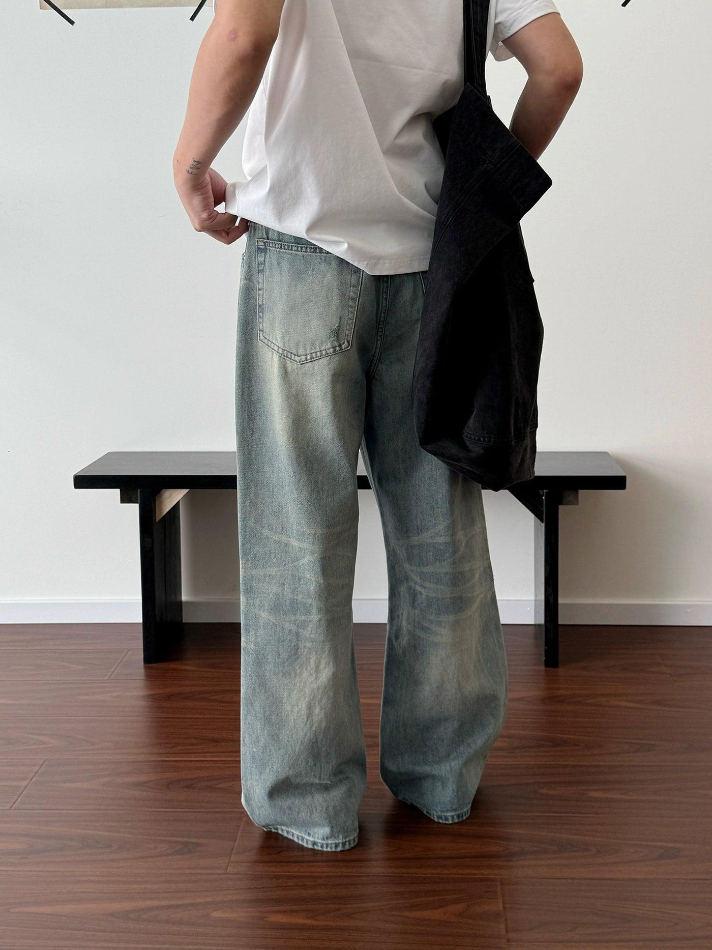 Nine Whiskered Loose Fit Jeans-korean-fashion-Jeans-Nine's Closet-OH Garments