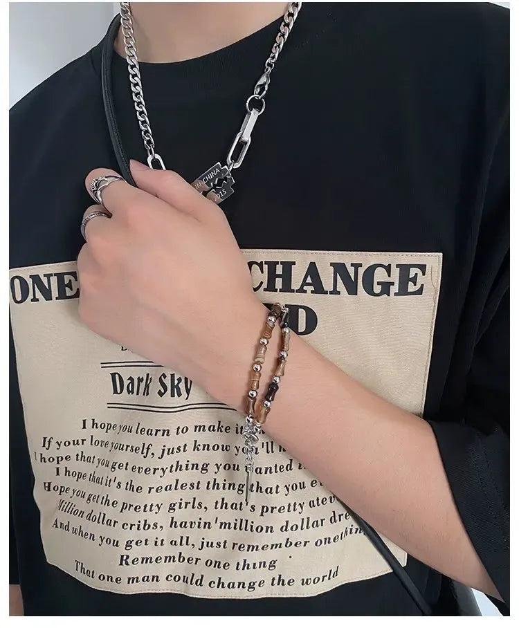 OH Bamboo Stone Layered Bracelet-korean-fashion-Bracelet-OH Atelier-OH Garments