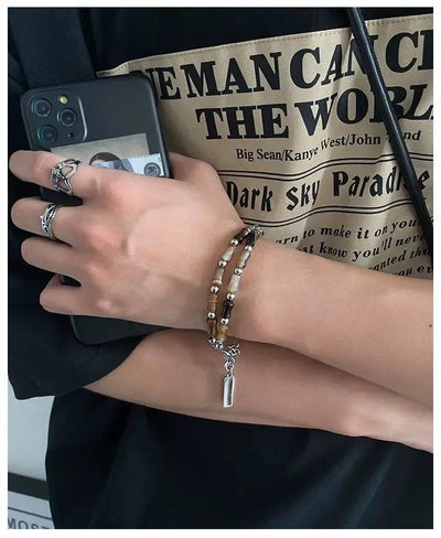 OH Bamboo Stone Layered Bracelet-korean-fashion-Bracelet-OH Atelier-OH Garments