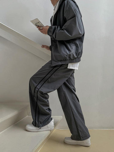 OH Bar Striped Contrast Track Pants-korean-fashion-Pants-OH Atelier-OH Garments