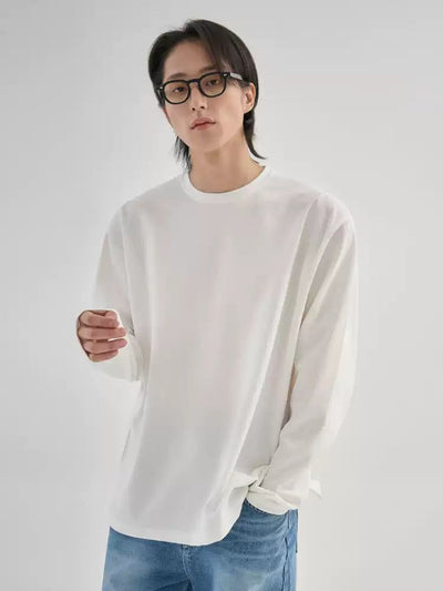 OH Basic Long Sleeve T-Shirt-korean-fashion-T-Shirt-OH Atelier-OH Garments