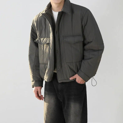 OH Big Pocket Lined Workwear Jacket-korean-fashion-Jacket-OH Atelier-OH Garments