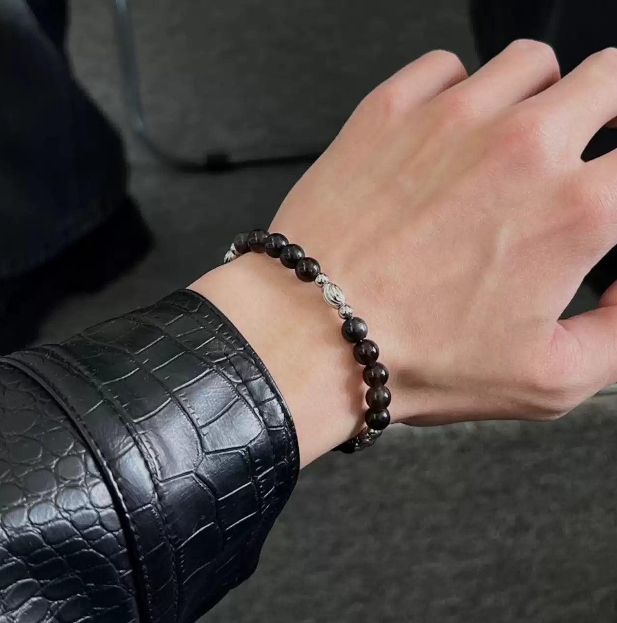 OH Black & Metallic Beaded Bracelet-korean-fashion-Bracelet-OH Atelier-OH Garments