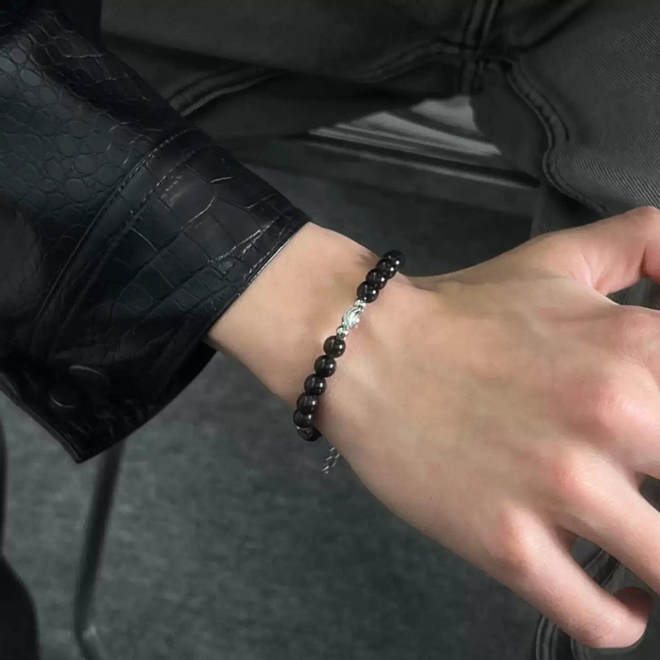 OH Black & Metallic Beaded Bracelet-korean-fashion-Bracelet-OH Atelier-OH Garments