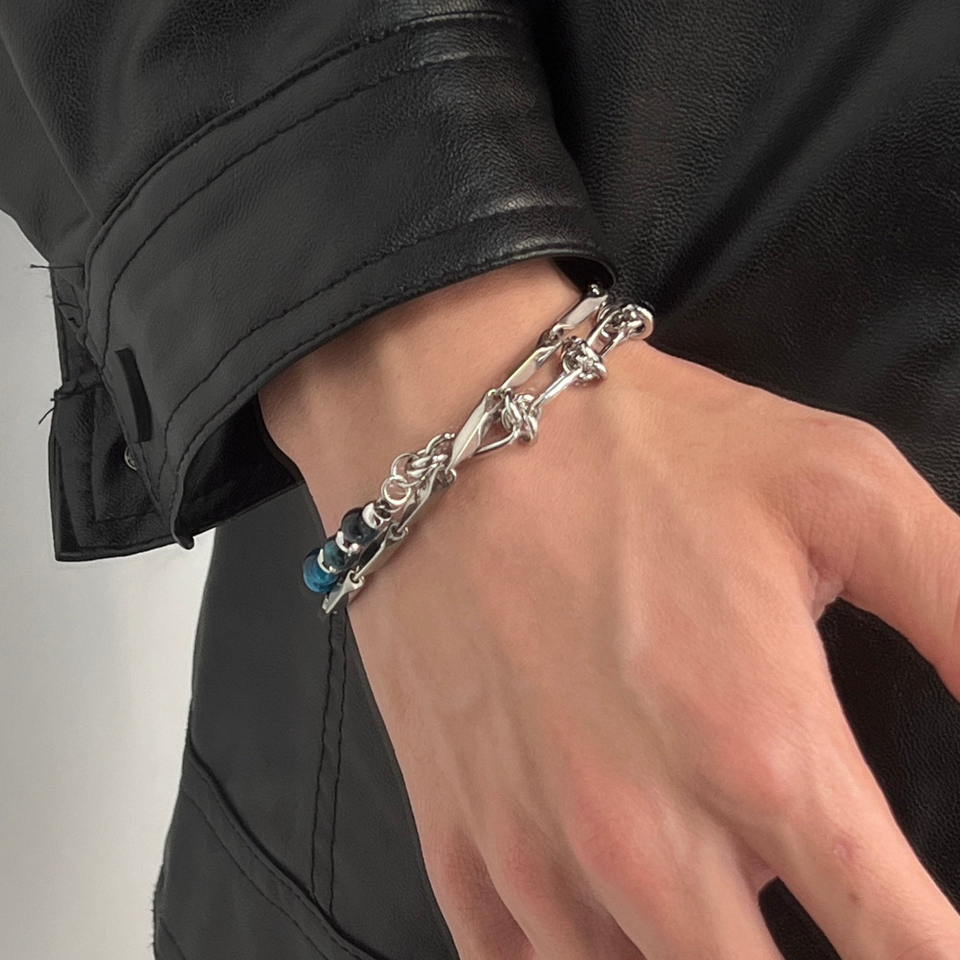 OH Blue Stones Layered Bracelet-korean-fashion-Bracelet-OH Atelier-OH Garments