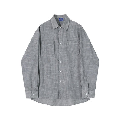 OH Breast Pocket Corduroy Shirt-korean-fashion-Shirt-OH Atelier-OH Garments